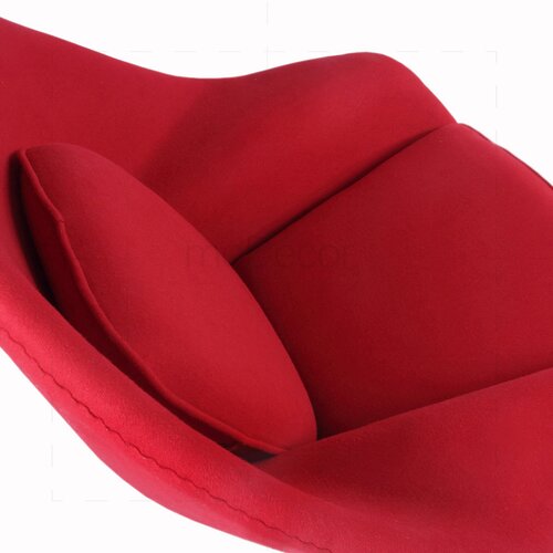 Womb Chair mit Ottomane in Rot