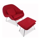 Eero Saarinen Womb Chair in Rot