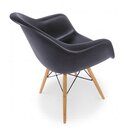 Eames DAW Stuhl in Schwarz