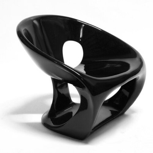 Hara Chair in Schwarz inspiriert von Giorgio Gurioli