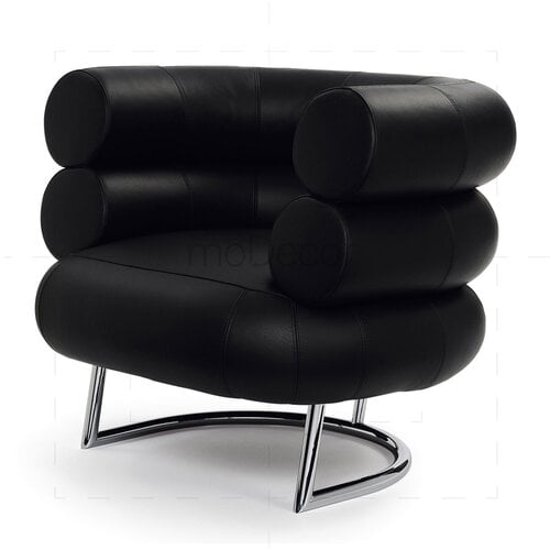 Eileen Gray Bibendum Chair in zwart