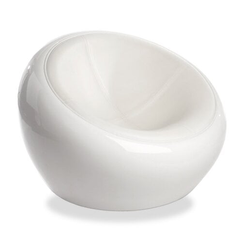 Eero Aarnio Half Dome Scoop Chair in wit