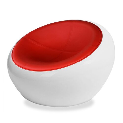 Eero Aarnio Half Dome Scoop Chair in rood
