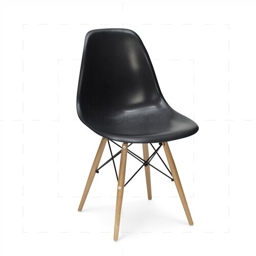 2er Set Eames DSW Stuhl in Schwarz