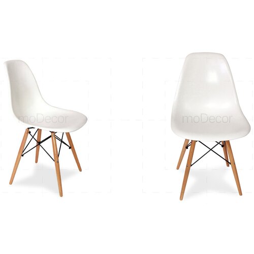 2er Set Eames DSW Stuhl in Wei�