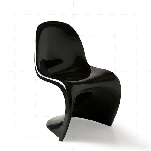 2er Set Verner Panton Stuhl in Schwarz