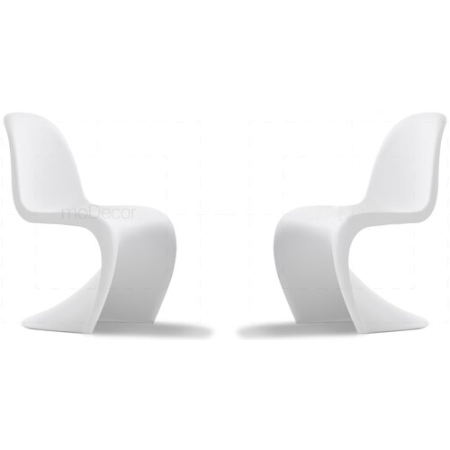 2er Set Verner Panton Stuhl in Wei�
