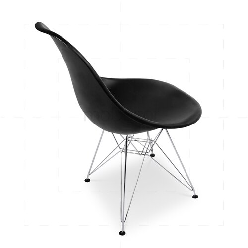 2er Set Eames DSR Stuhl in Schwarz