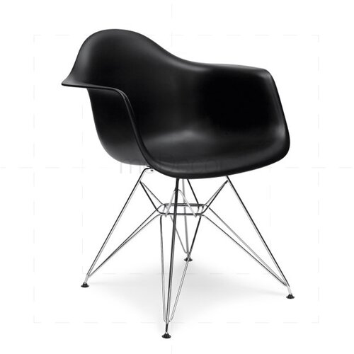 Set van 2 Eames DAR stoelen in zwart
