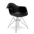 2er Set Eames DAR Stuhl in Schwarz