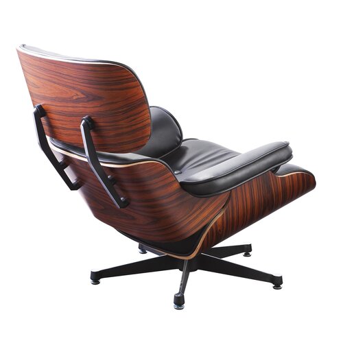 Eames Lounge Chair - Schwarz mit Rosenholz