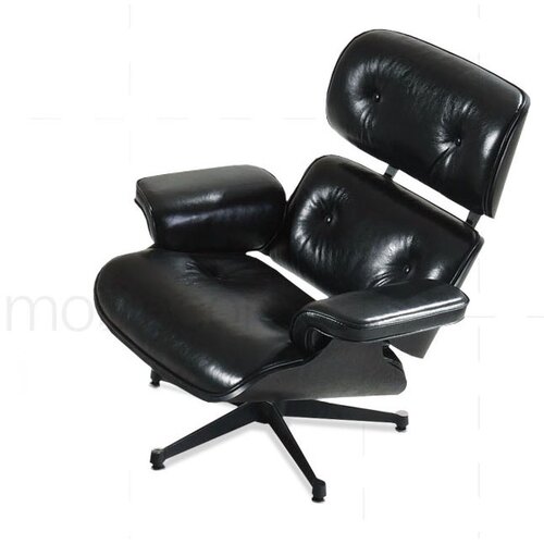 Eames Lounge Chair - Schwarz mit schwarzem Holz