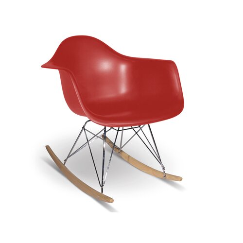 Schaukelstuhl Stuhl in Rot