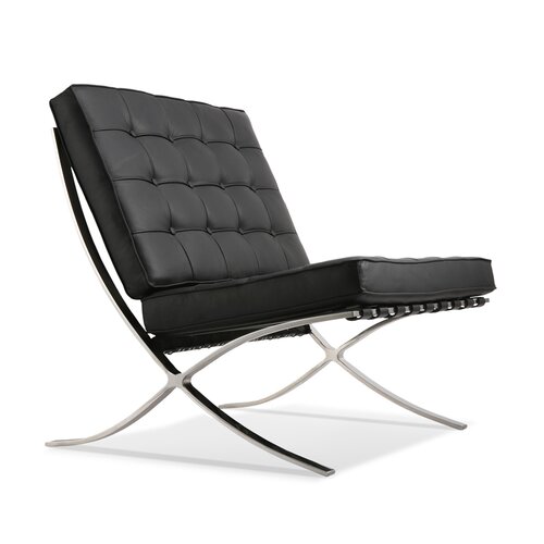 Barcelona fauteuil in zwart