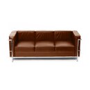 Le Corbusier LC2 Sofa Dreisitzer mit cognac Leder