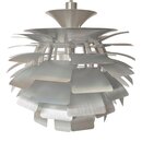Große PH Artichoke Lamp in Silber