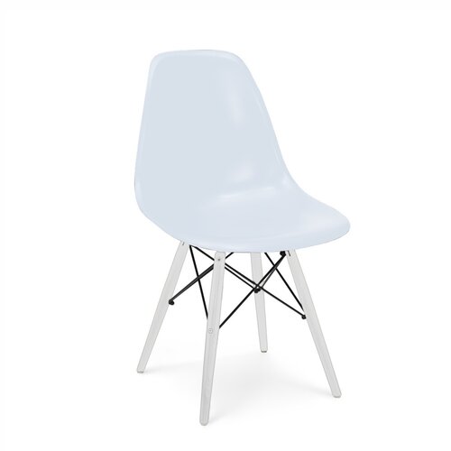 Dining Chair Stuhl in Weiß mit Weißen Untergestell