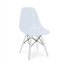Eames DSW Stuhl in Wei� mit Wei�en Untergestell