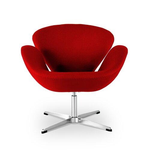 Chaise Swan dArne Jacobsen en rouge