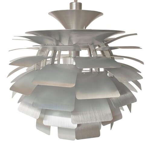 Kleine Artichocken Lampe in Silber